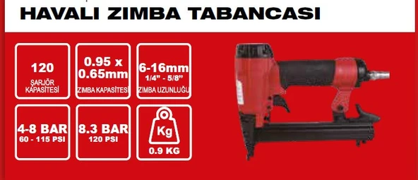 Attlas 8016 Havalı Zımba Çakma Tabancası - 2