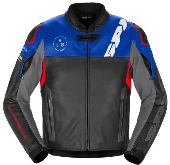 CEKET SPIDI DP PROGRESSIVE LEATHER DERİ MAVİ/KIRMIZI/SİYAH