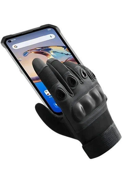 Single Sword Taktik Dokunmatik Parmak Uçlu Eldiven