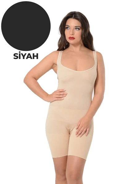 Siyah Kadın Modal Boy Korse - 752 - Resim 3