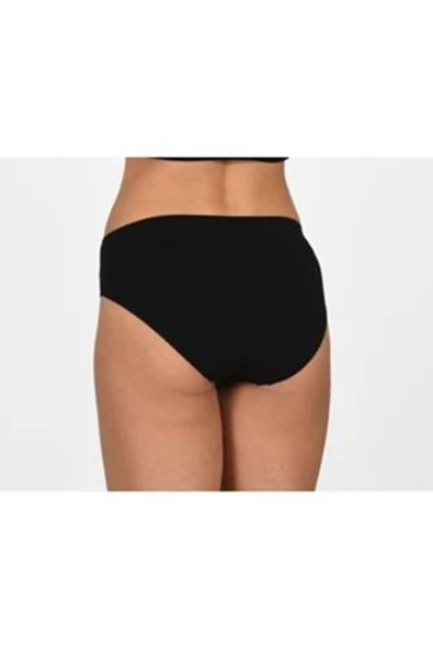 Siyah Kadın Dikişsiz Külot Korse - 730 - Resim 3