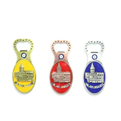 Periboia Yöresel Galata Kulesi Magnet Ve Açacak