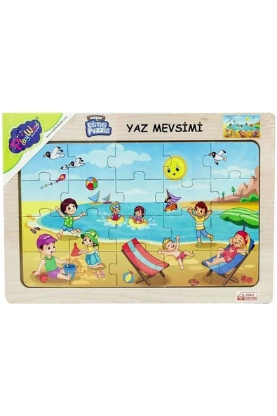 Byr Ahşap Eğitici Puzzle Yaz Mevsimi