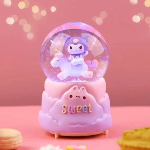 Periboia Kuromi Işıklı Müzikli Kar Küresi Orta Boy Model 1 ürün görseli