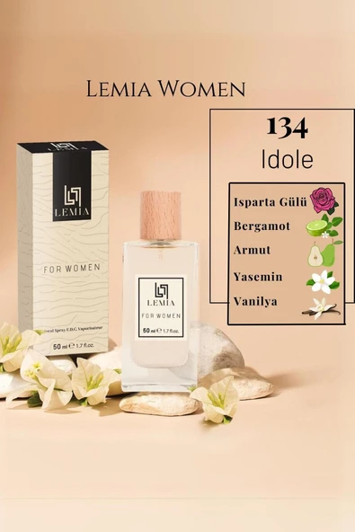 LEMİA Kadın Parfüm 134 Idol Edc 50ml - Kalıcı ve Zarif Koku