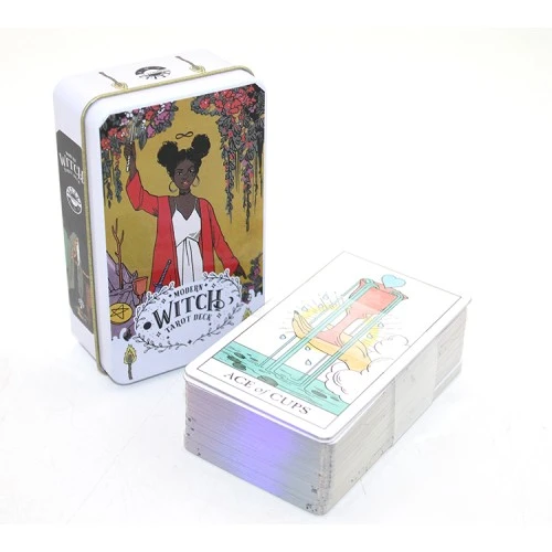 Periboia Metal Kutulu Tarot Kartı Modern Witch
