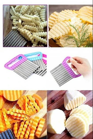 Pratik Cips Chopper Şekilli Sebze Meyve Ve Gıda Dilimleyici - 2