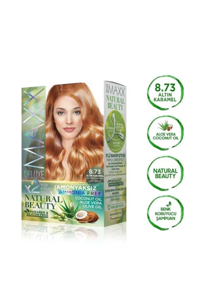 Natural Beauty Amonyaksız Saç Boyası 8.73 Altın Karamel - 3