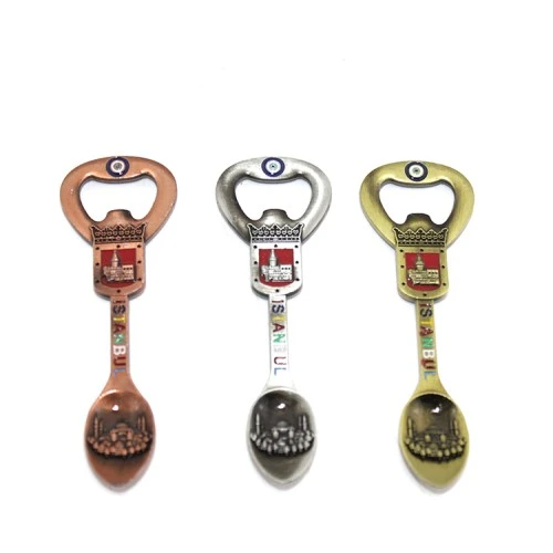 Periboia İstanbul Temalı Metal Magnet Ve Açacak Kaşık Tasarımlı