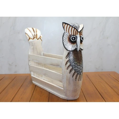 Periboia Ahşap Baykuş Gazetelik