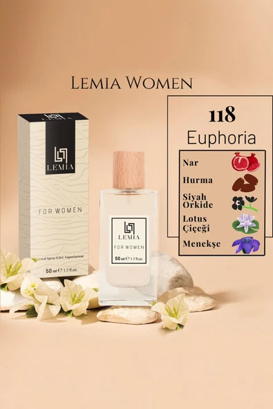 LEMİA Kadın Parfüm 118 Euphoria  Edc 50ml