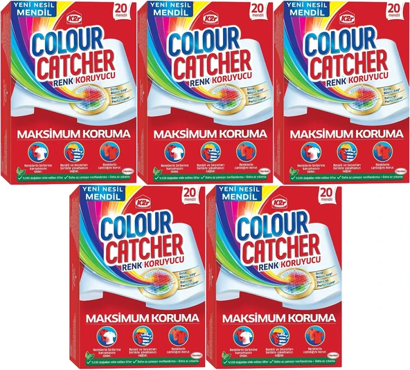 K2R Colour Catcher Renk Koruyucu Mendil 100 Lü Ekonomik Pk (5PK*20)