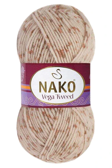 5 Adet Vega Tweed Premium Akrilik El Örgü İpi Yünü No: 35032 - 5