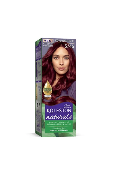 Naturals Saç Boyası Koyu Nar Kızılı 5/45 - 1