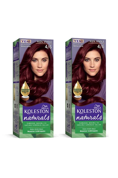 Naturals Saç Boyası Kızıl Viyole 4/6 2x Paket