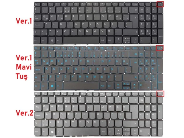 Lenovo PC5CPB-TR, PC5CPB-TUR, PC5CP-TUR Notebook Klavyesi, Laptop Tuş Takımı / Ver.2 - Resim 3