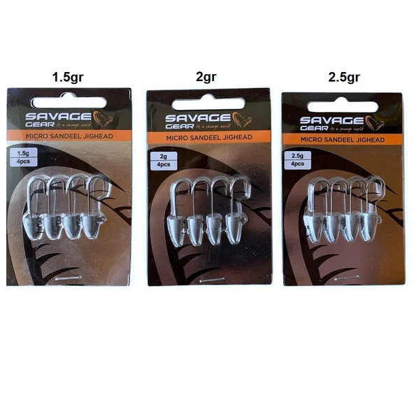 Savage Gear LRF Micro Sandeel Jighead Zoka (4'lü Paket)