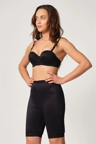 Siyah Emay 2838 Basen Ve Popo Kaldırıcı Ferumarlı Paçalı Pop Up - Resim 2