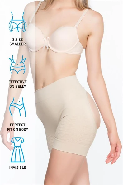 Ten Emay 2034 Popo Açık Anti Selülit Korse - Resim 7