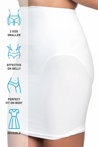 Beyaz Emay 2050 Külotlu Jüpon Korse - Resim 6