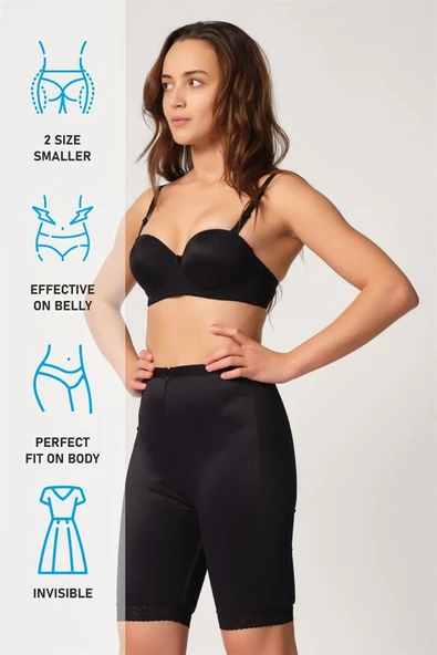 Siyah Emay 2838 Basen Ve Popo Kaldırıcı Ferumarlı Paçalı Pop Up - Resim 7