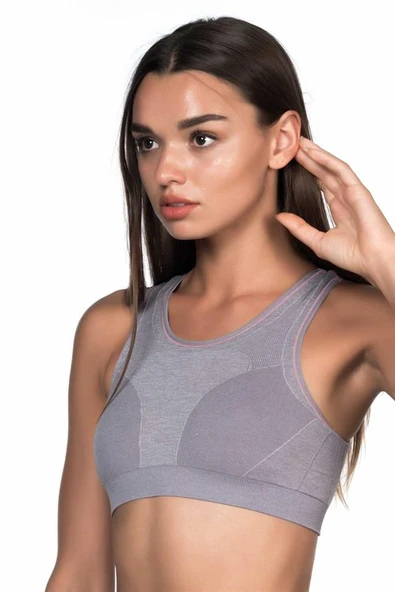 Gri Emay 4026 Double Sütyen Korse - 2
