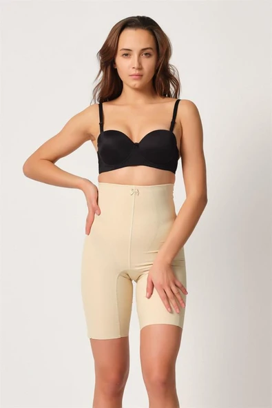 Ten Emay 2814 Double Yüksek Bel Boxer Lazer Korse - Resim 5