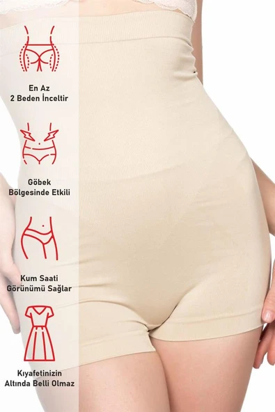 Yüksek Bel Boxer Korse Ten 2047 - Resim 6