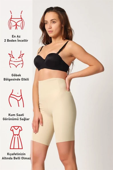 Ten Emay 2927 Bel Dekolteli Balenli Paçalı Lazer Korse - 6