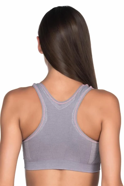 Gri Emay 4026 Double Sütyen Korse - 4