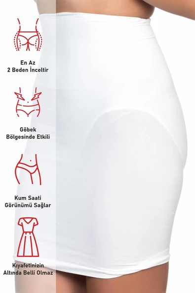 Beyaz Emay 2050 Külotlu Jüpon Korse - Resim 5
