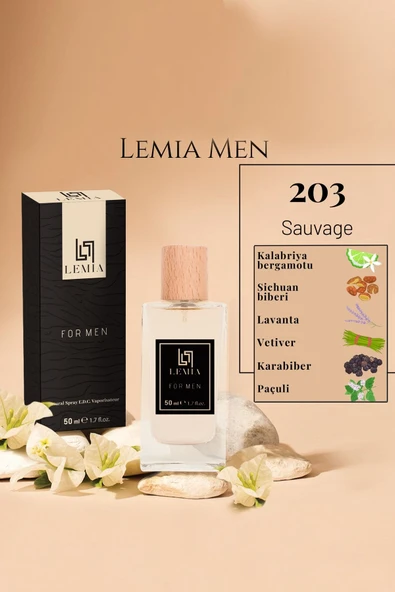LEMİA Erkek Parfüm 203 Sauvage Edc 50ml