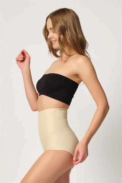 Ten Emay 2842 Lazer Dantelli Slip Korse - Resim 8