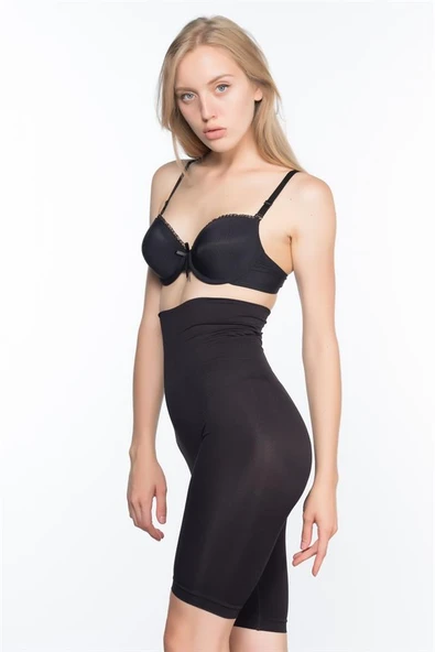 Siyah Emay 3200 Pantolon Altı Soft Double Boxer Korse - 2