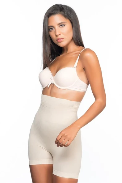 Ten Emay 2075 Yüksek Bel Desenli Double Kısa Paça Korse - Resim 12