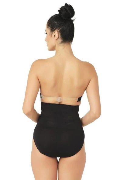Siyah Emay 2029 Masajlı Double Slip Korse - 5