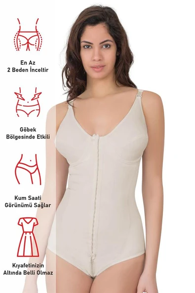 Ten Emay 2871 Balenli Agraflı Toparlayıcı Boy Korse - Resim 4