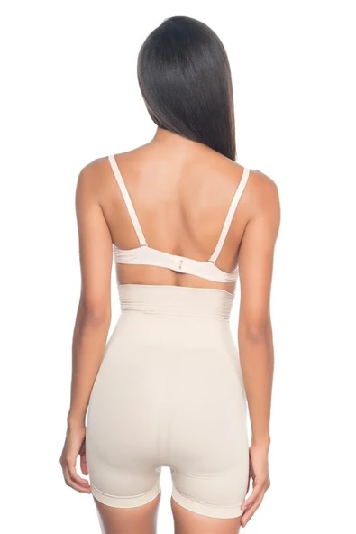 Ten Emay 2075 Yüksek Bel Desenli Double Kısa Paça Korse - Resim 5