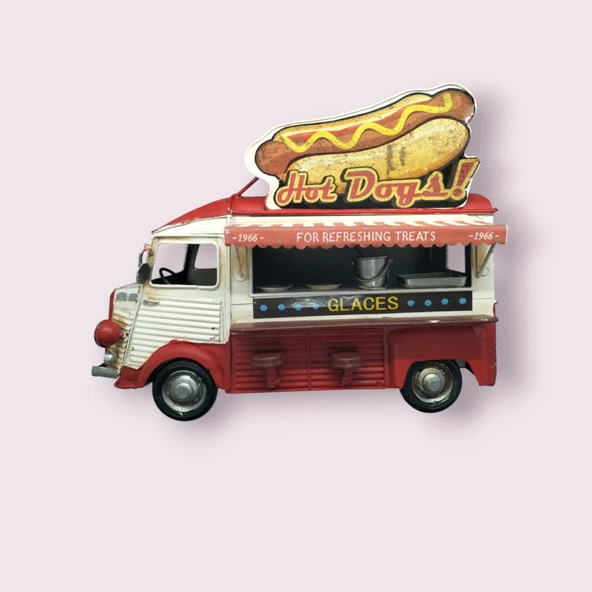 Dekoratif Metal Minibüs Araba Antika Nostalji Eski Model Ev Dekoru Hediyelik Eşya - 4