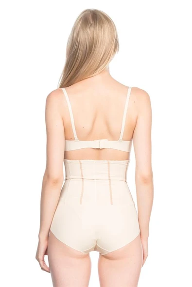 Ten Emay 2886 Yüksek Bel Tül Slip Lazer Korse - Resim 5