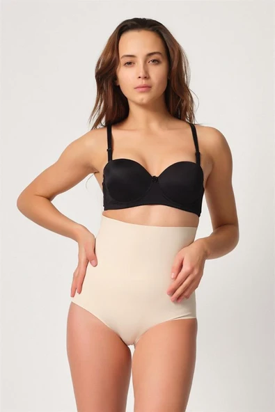 Ten Emay 2708 Lazer Yüksek Bel Kesim Slip Korse - Resim 3