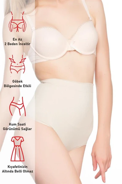 Ten Emay 2054 Masajlı String Korse - Resim 6