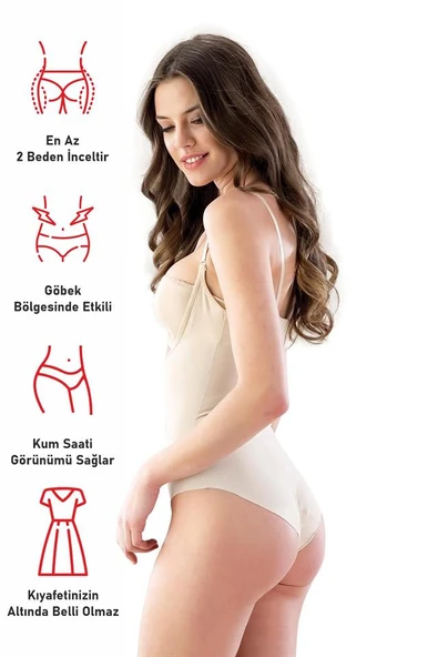 Ten Emay 2811 Göğsü Açık Slip Boy Lazer Korse - Resim 6