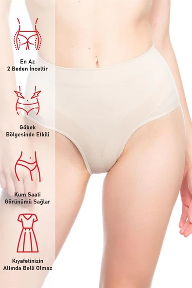 Ten Emay 7025 İnce Düşük Bel Slip Korse - 6
