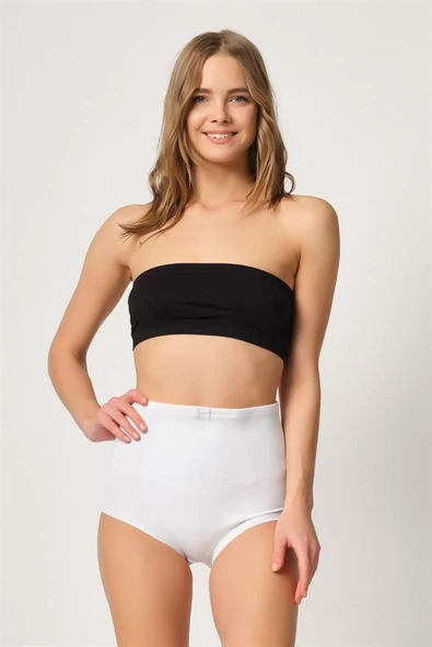 Beyaz Emay 2819 Slip Double Karın Toparlayıcı Lazer Korse - Resim 5