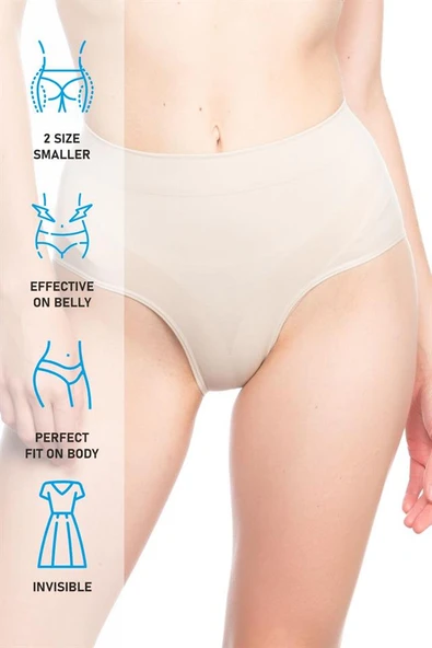 Ten Emay 7025 İnce Düşük Bel Slip Korse - 7
