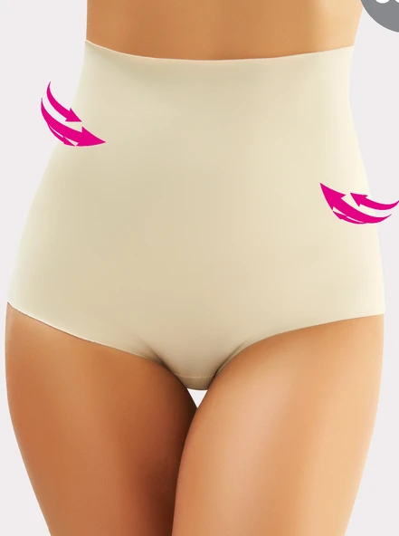 Miss Flex Ten Lazer Kesim Yüksek Bel Slip Korse 6001 - Resim 3