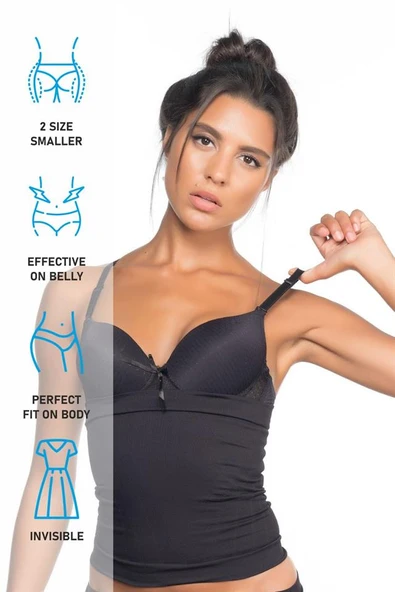 Siyah Emay 2024 Ergonomik Bel Korse - Resim 7