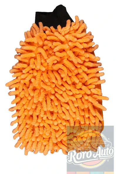 Roro Auto Munzur Mikrofiber Araç Yıkama Eldiveni Turuncu - 3