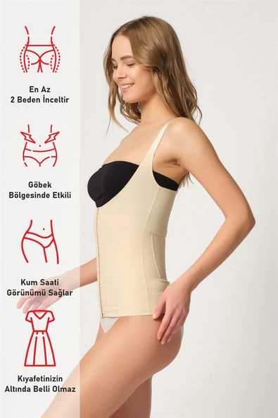 Ten Emay 2946 Göğüs Altı Balen Destekli Atlet Korse - Resim 5